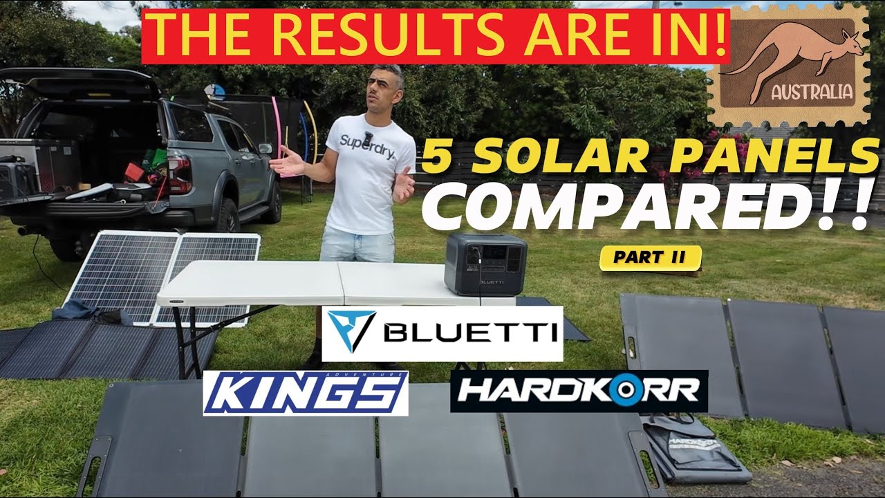 Solar Panel Mega Test Part 2! - Adventure Kings V Hardkorr V Bluetti