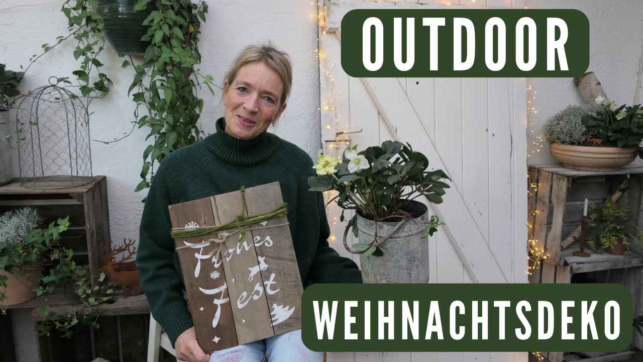 Outdoor Weihnachtsdeko 2023 🌲 Winter und weihnachtliche Dekoideen für die Terrasse, Garten & Balkon