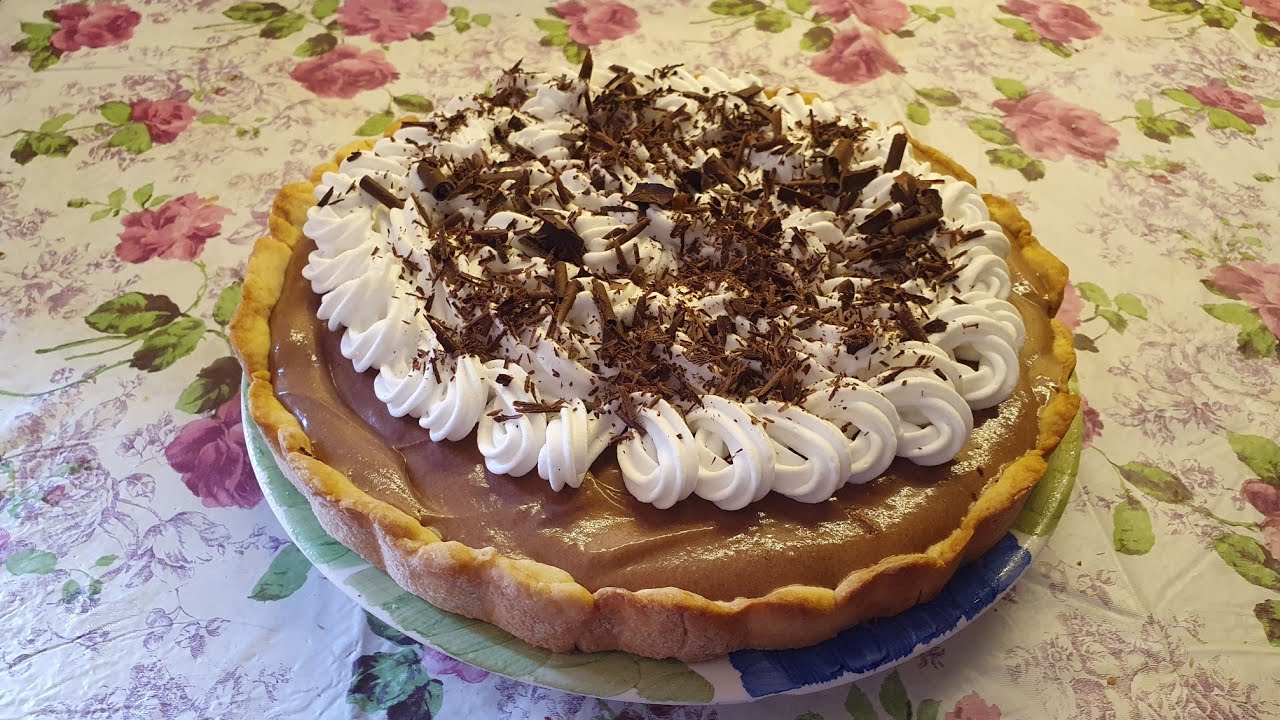 Whippy Smooth Chocolate Pie Recipe || The SILKIEST Chocolate Tart Ever.🍫
