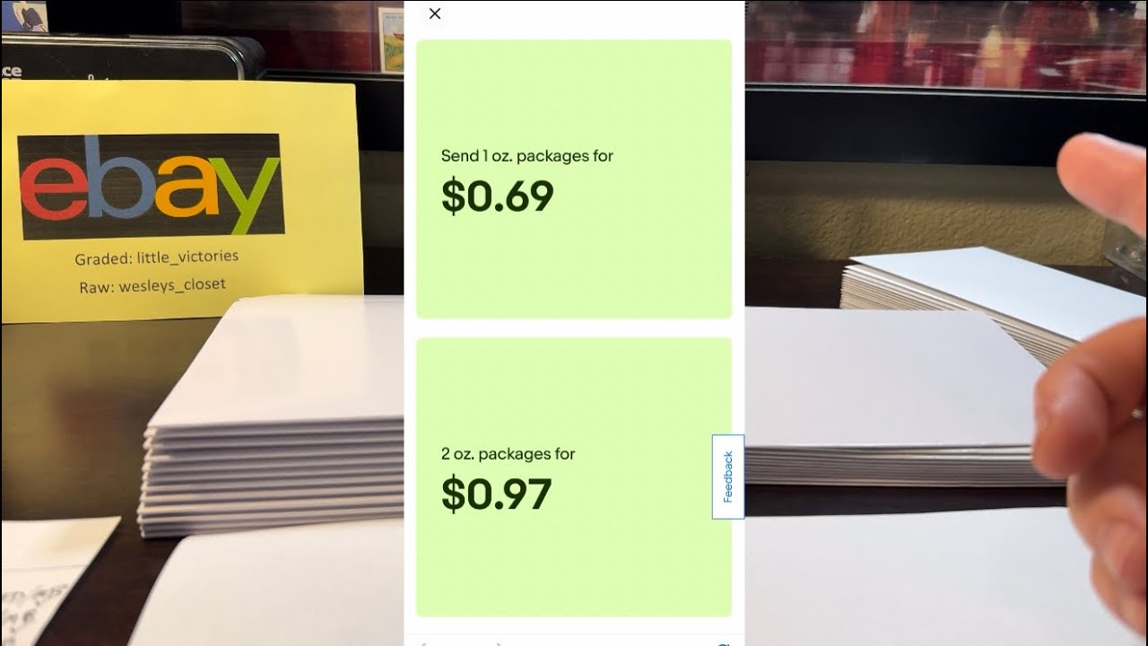 My 2nd eBay store sales data & tips on the eBay Standard Envelope shipping 👍 Raw sports cards