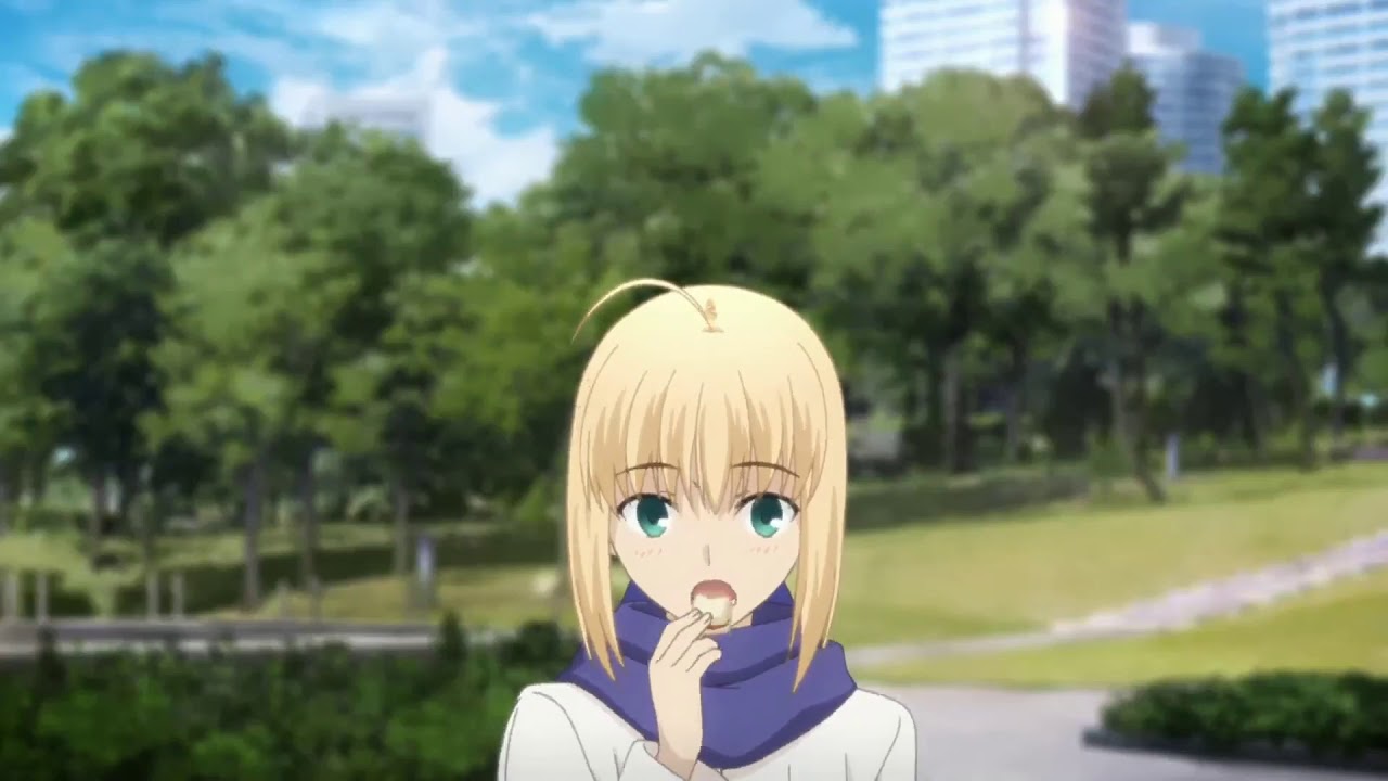 Saber eating sandwiches for 1 hour - Fate/Stay Night Unlimited Blade Works