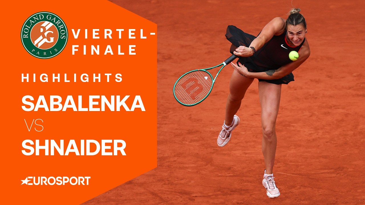 Viertelfinale: Aryna Sabalenka - Diana Shnaider | Highlights XXL deutsch | French Open 2026 | Tennis