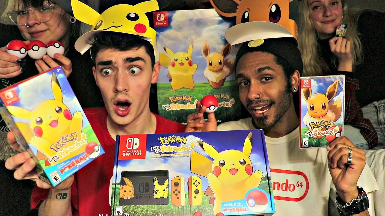 ULTIMATE Pokemon Let's Go Pikachu & Eevee Unboxing В НОЧЬ ПРЕМЬЕРЫ! (3:00) *Комплект Switch, БЕСП...