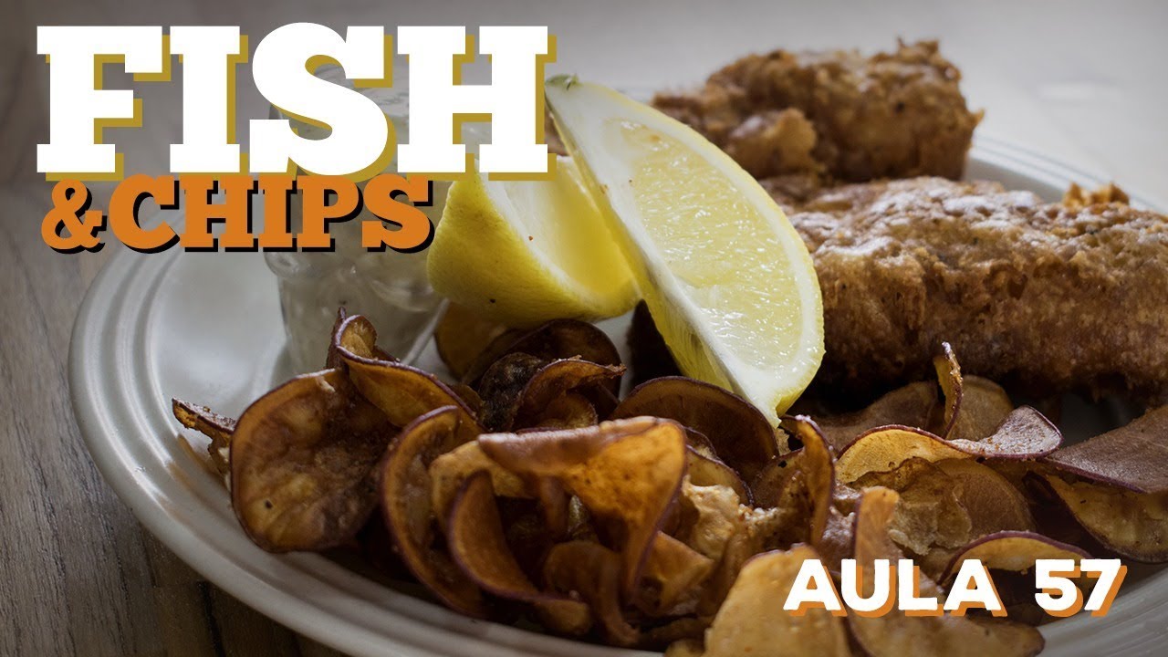 Aula 57 - Fish and Chips (Como fazer peixe frito inglês com batatas) / Cansei de Ser Chef