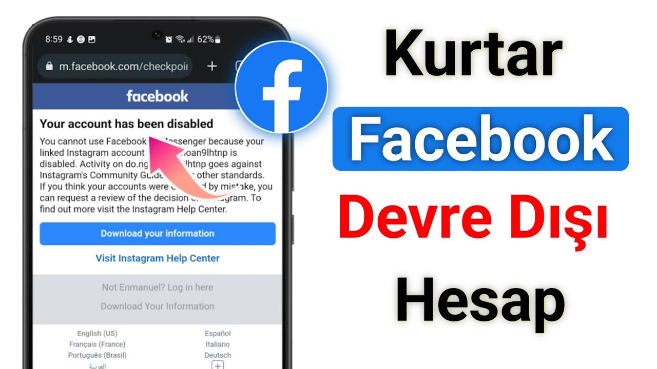 Kalıcı Olarak Devre Dışı Bırakılan Facebook Hesabı Nasıl Kurtarılır (2025)