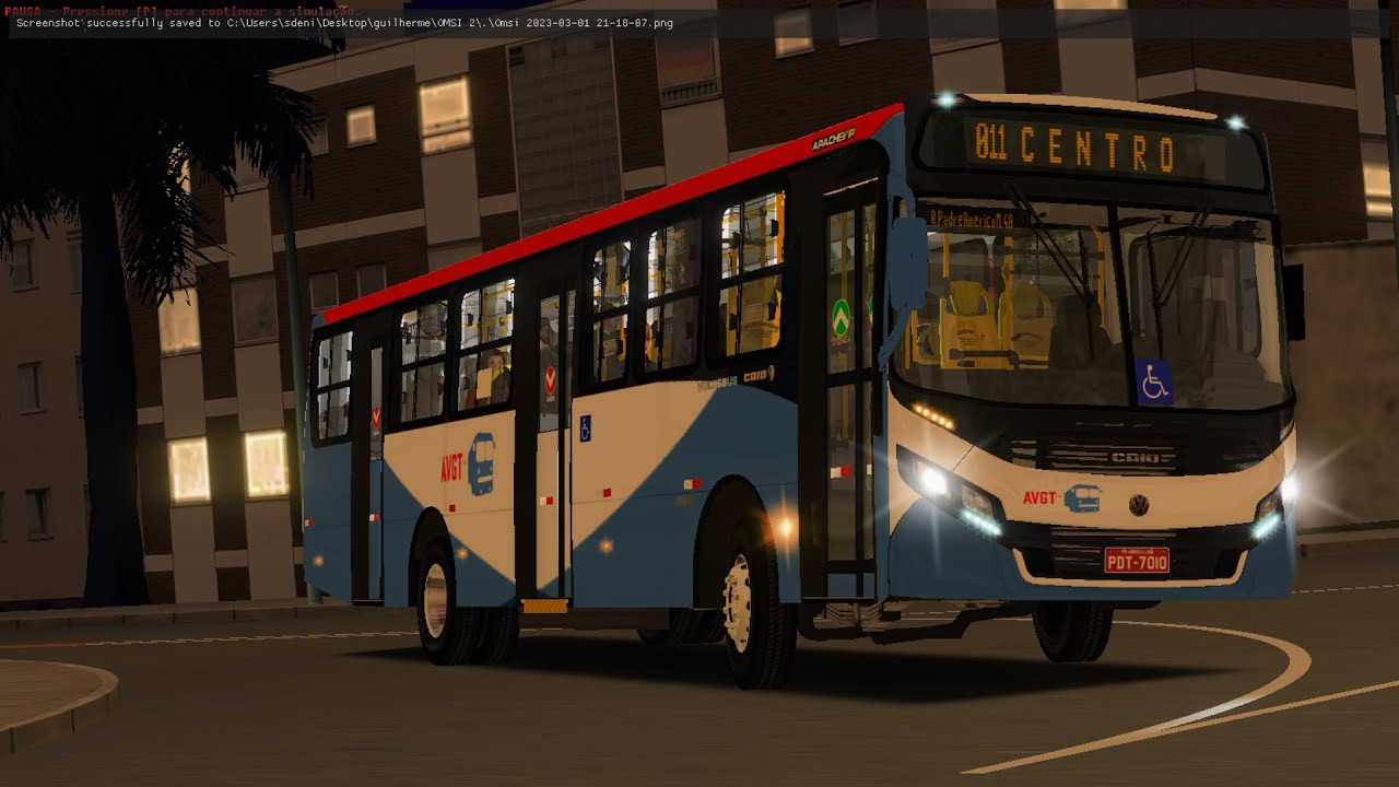 [OMSI 2] Teste de força. Linha 001 Minas Vale V3 (Caio Apache Vip 4 17-230 OD AVGT 9031 Fictício)