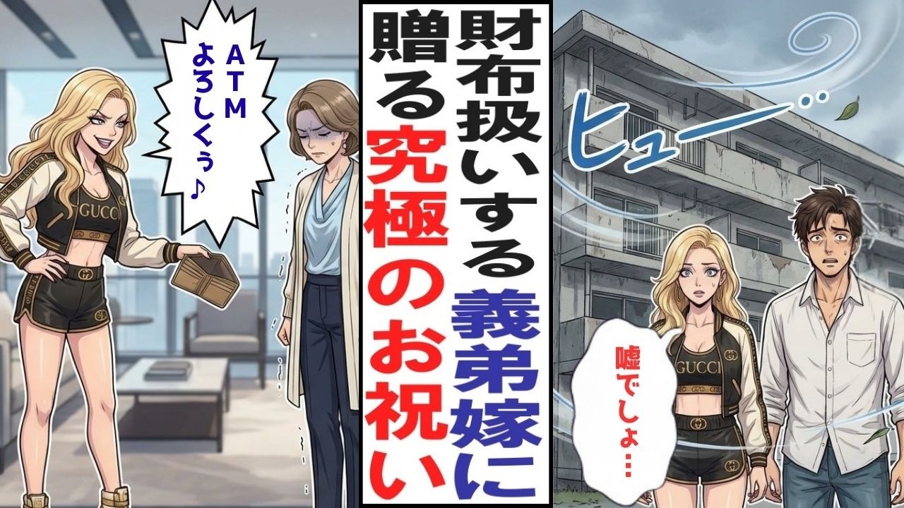 【漫画】「子供産めないんだからうちの子のスポンサーになってｗ」不妊の私を見下す義弟嫁。調子に乗ってタカってくるので、全てを捨てて姿を消した結果、義弟一家の人生終了ｗ