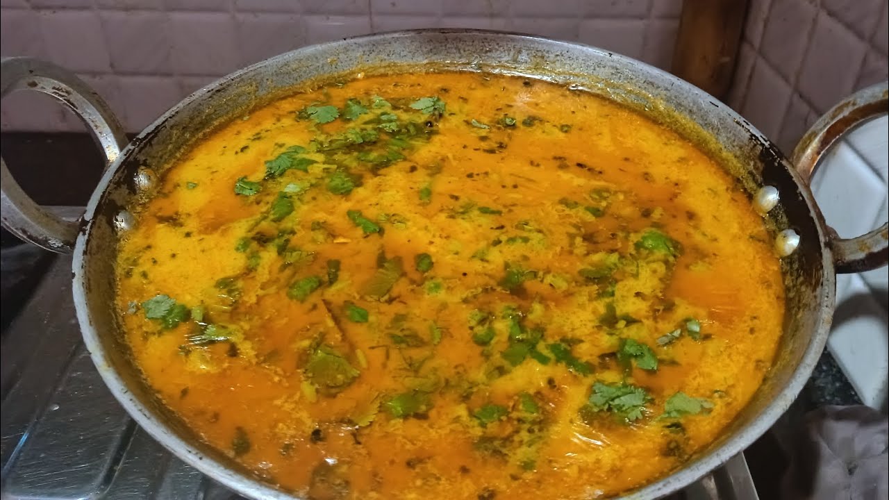 राजस्थानी स्टाइल में गटे की सब्जी 🤤👌