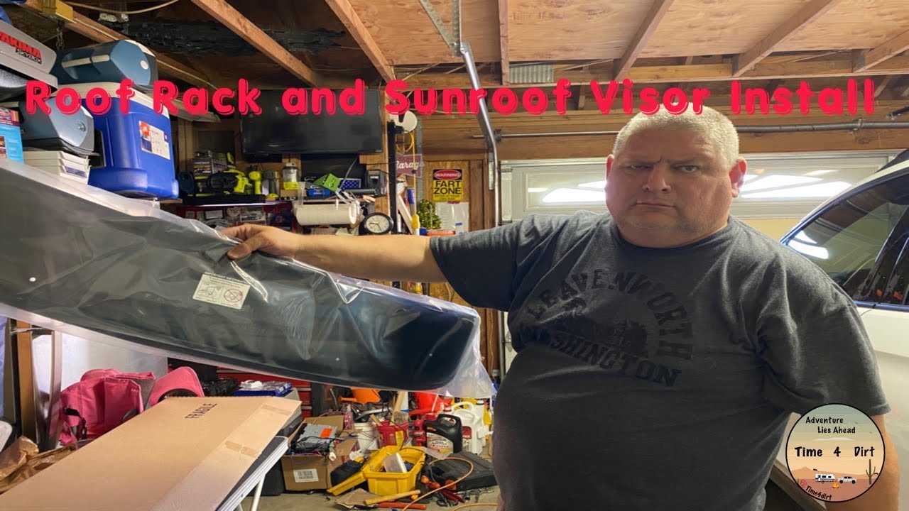 OEM Roof Rack and Sun Roof Visor Install on 2022 Honda Ridgeline Black Edition