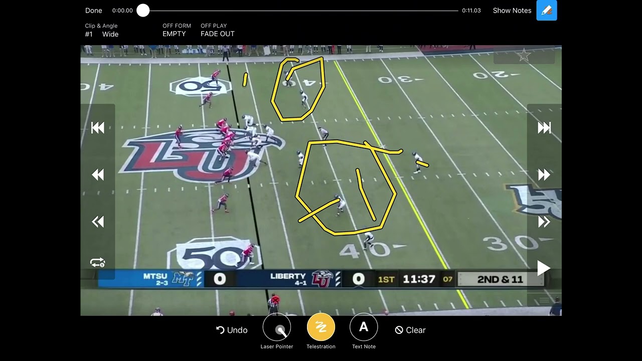 Liberty empty looks and defensive looks from this past year
