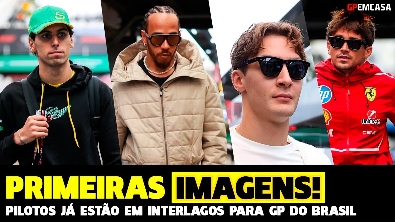 🚨PRIMEIRAS IMAGENS DOS PILOTOS CHEGANDO AO CIRCUITO DE INTERLAGOS | F&Oacute;RMULA 1 | GP EM CASA