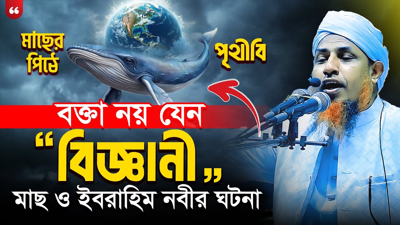মাছের পিঠে পৃথীবি | অবাক করা তথ‌্য দিলেন | বক্তা নয় যেন বিজ্ঞানী, মুফতি ওয়ালিউল্লাহ নতুন ওয়াজ