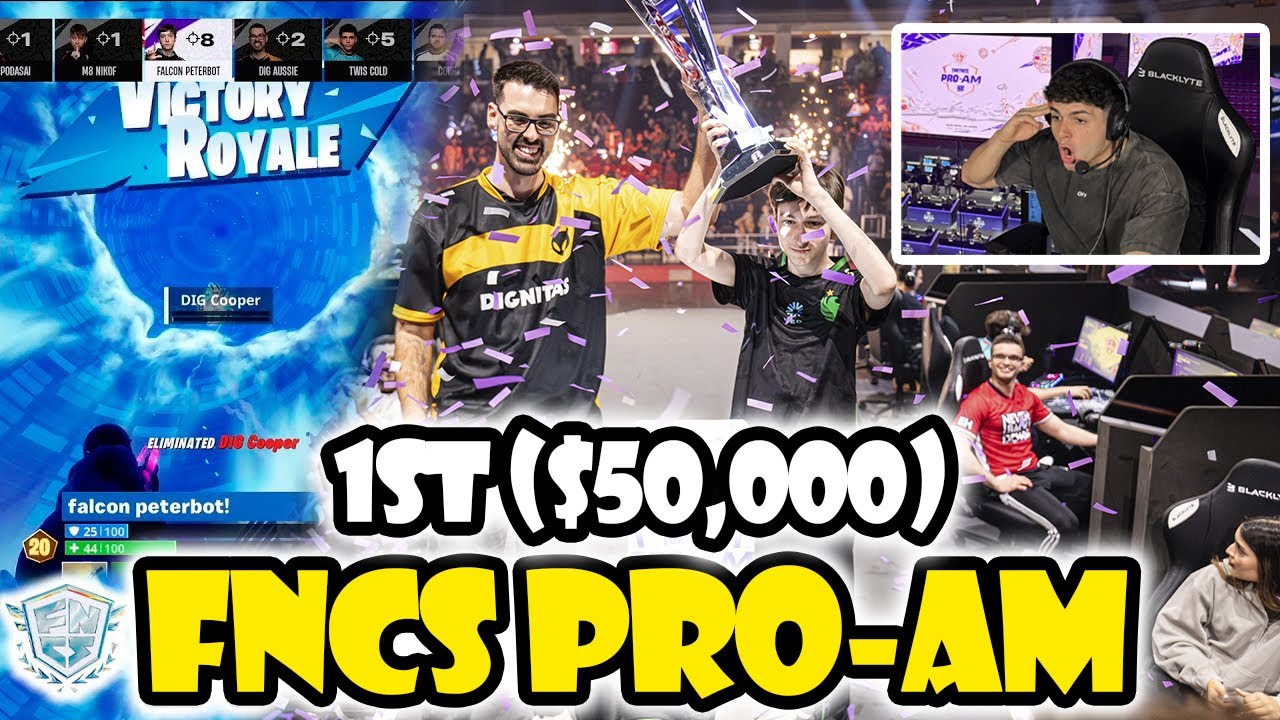 PETERBOT Y AUSSIEANTICS 1ST FNCS PRO-AM🏆($50,000) TORNEO PRESENCIAL FORTNITE | GORILON REACCIONA