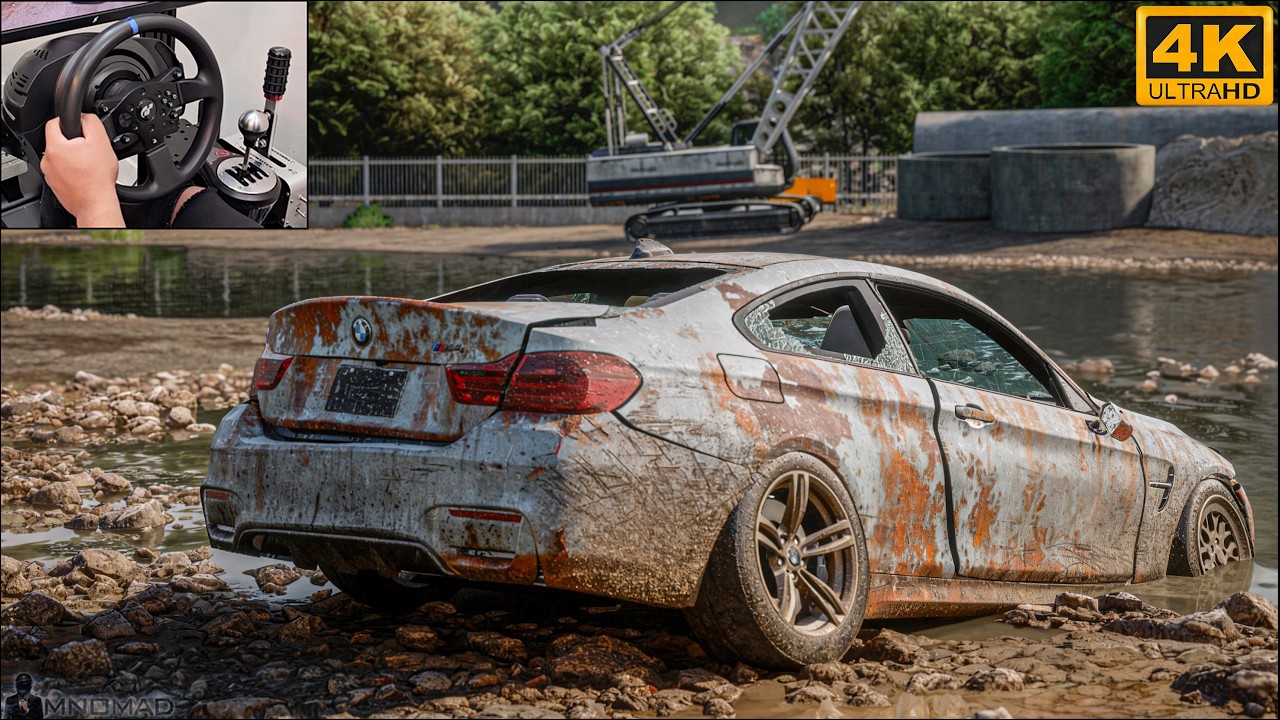 Rebuilding a BMW M4 | NFS Unbound | Gameplay using Thrustmaster T300RS-GT Steering Wheel 4K Ultra HD