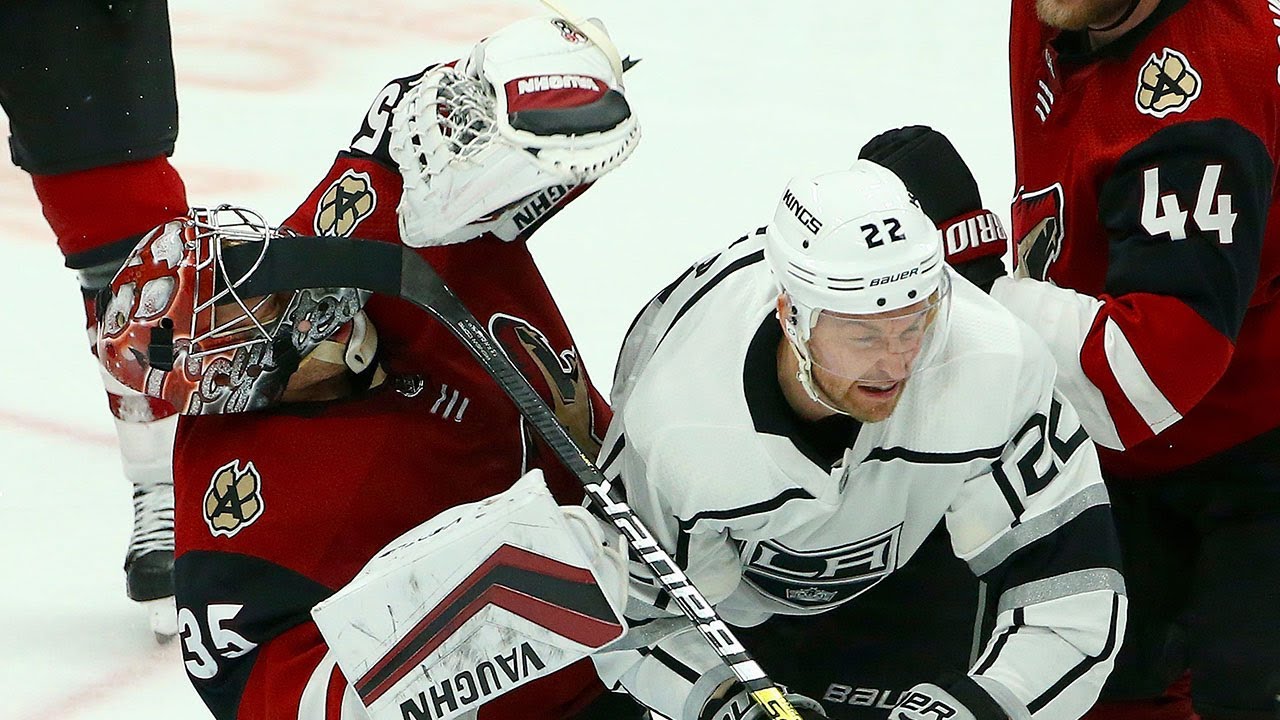 NHL Goalies: Sticks Through the Mask