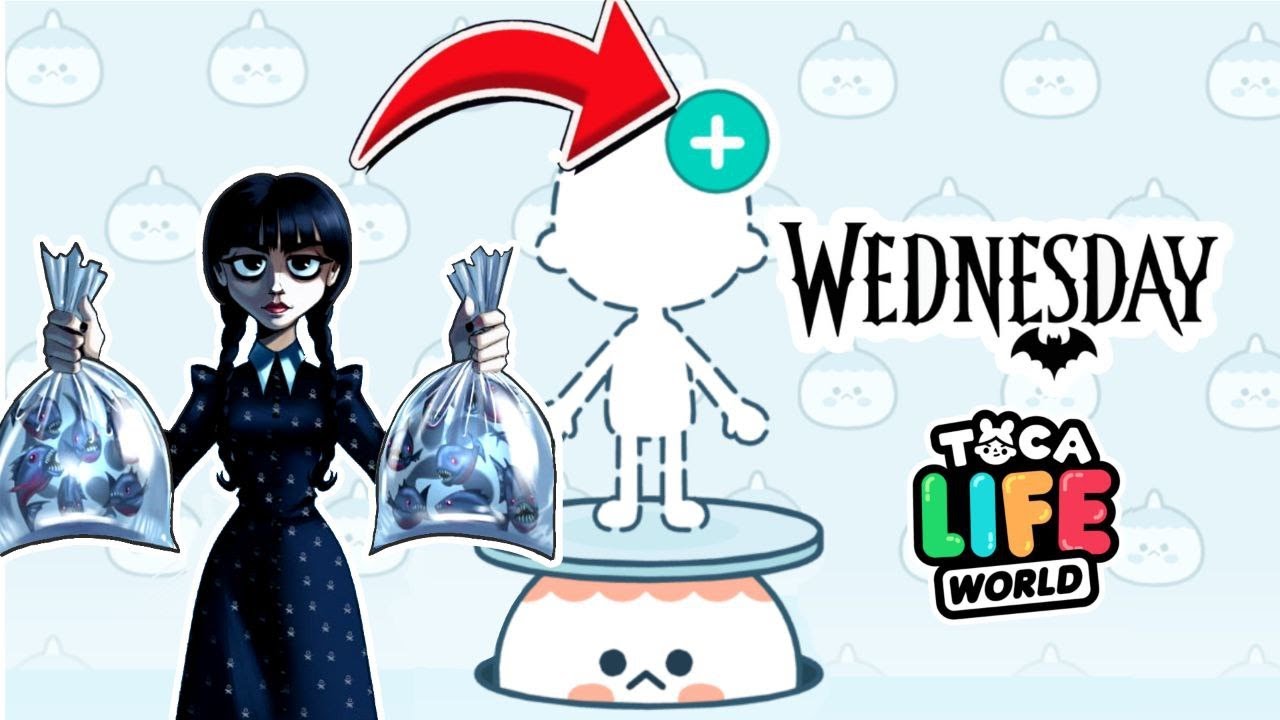 Wednesday: Season 2 Toca Life World 💕Jenna Ortega yields bags of piranhas 😱 Toca Boca