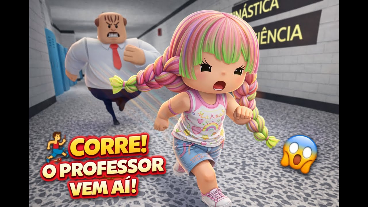 🏃‍♀️ CORRENDO DO PROFESSOR! 😱 | Gameplay Divertido