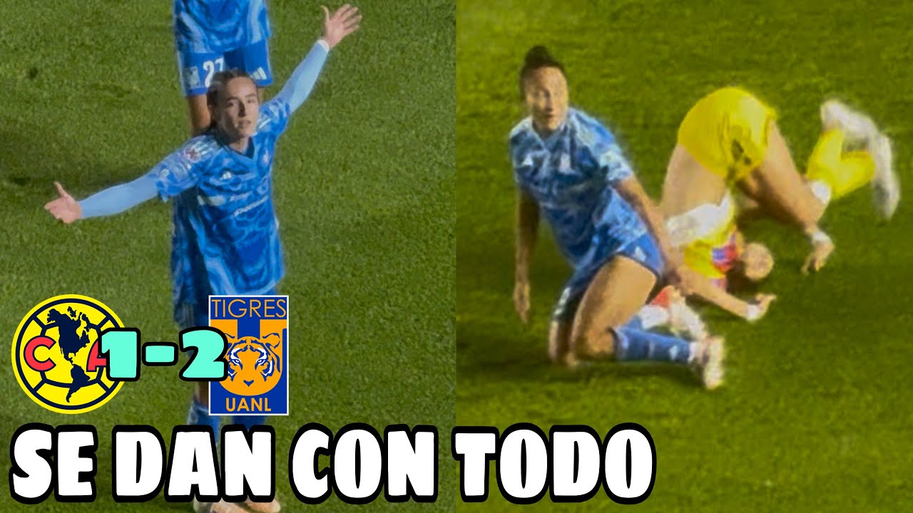 El COLOR Am&eacute;rica femenil (1-2) Tigres femenil | Festejan amazonas