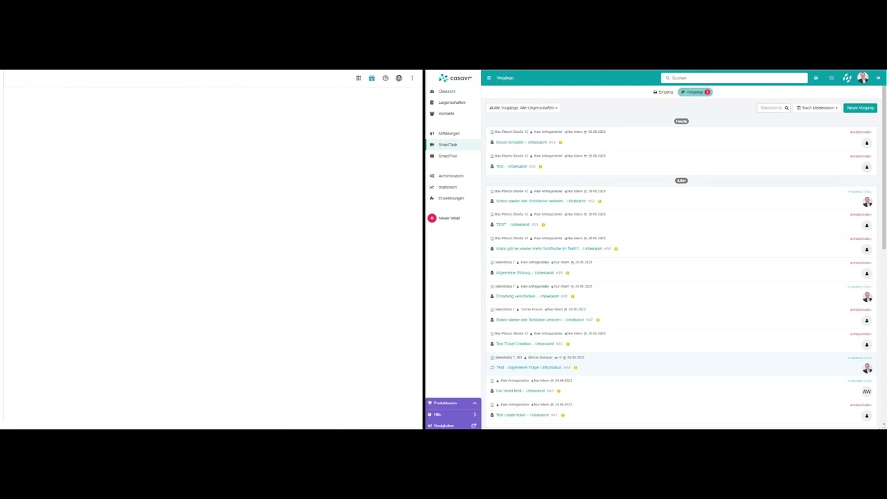 casavi SmartTask Vorg&auml;nge aus E-Mails generieren