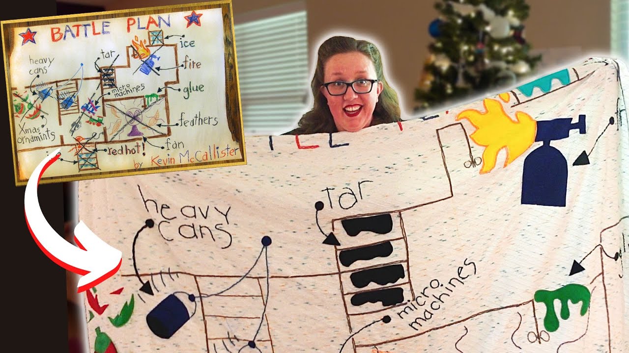 I made a Home Alone BATTLE PLAN Blanket, and it only took 30 hours...