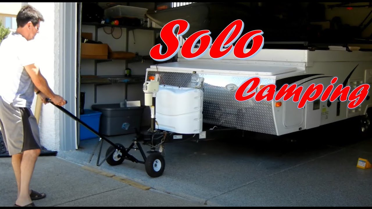 Winching A-Frame Camper, Pop-up, Aliner, in Garage using Winch Harbor Freight Tools