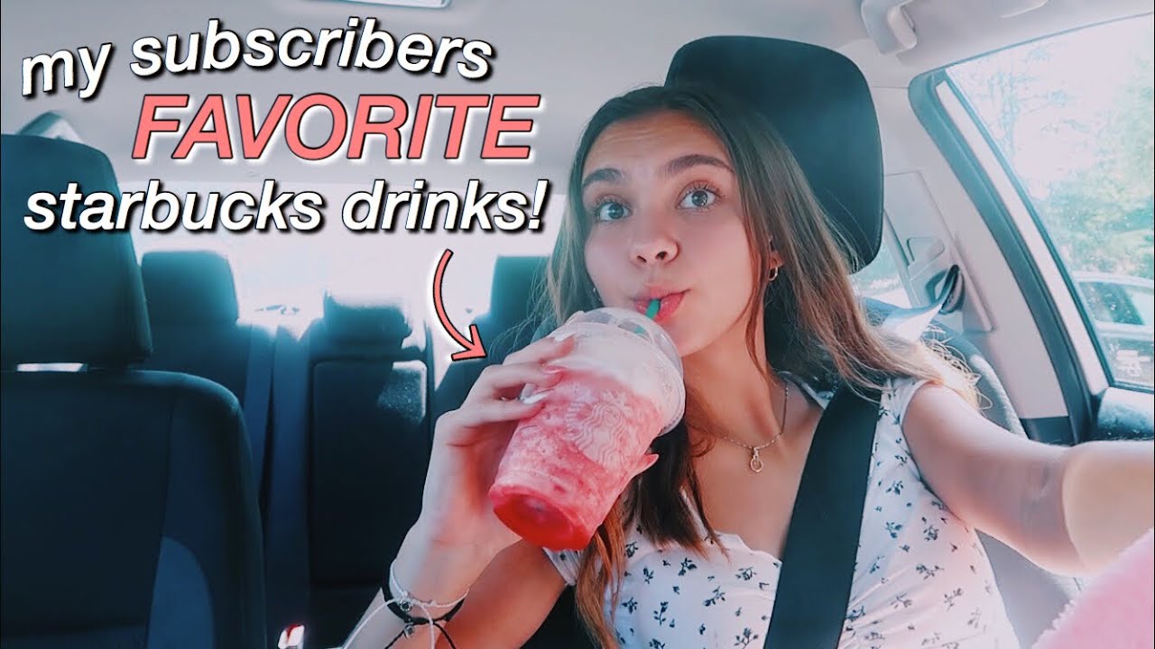 trying my subscribers favorite starbucks drinks!