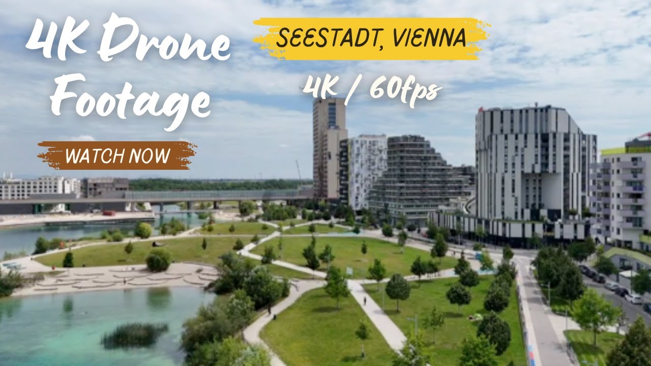 4k Drone Footage - Birds Eye View of Seestadt Vienna