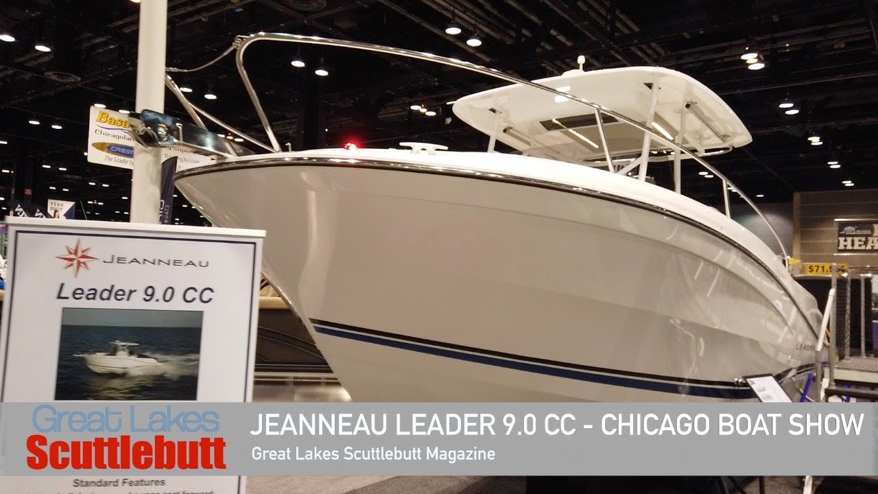 Jeanneau Leader 9.0 CC Walkthrough! @The 2020 Chicago Boat Show!