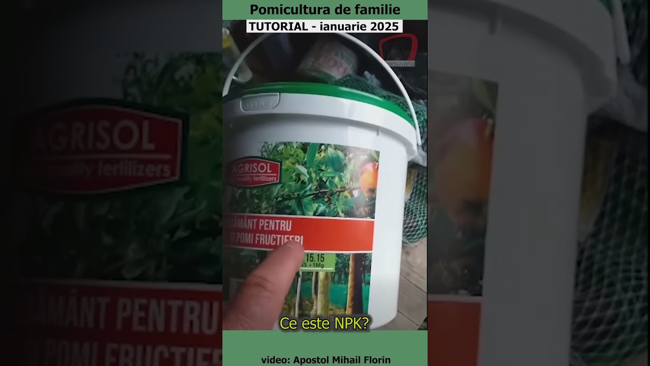 Pomicultura de familie - Ce este NPK?