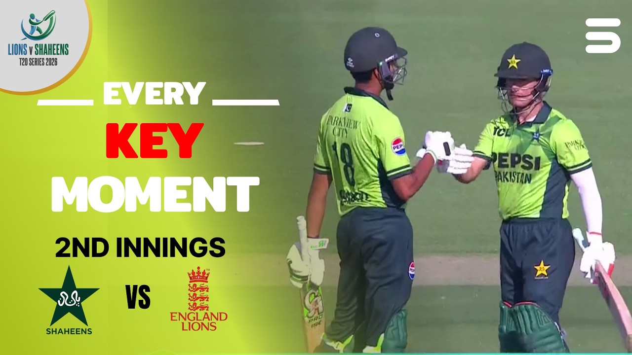 Pakistan Shaheens All Boundaries & FOW | Pakistan Shaheens vs England lions | T20I Series | ZN1K