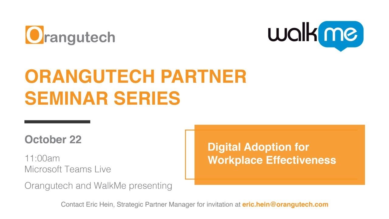 Digital Adoption for Workplace Effectiveness: Using WalkMe for Onboarding and Automation