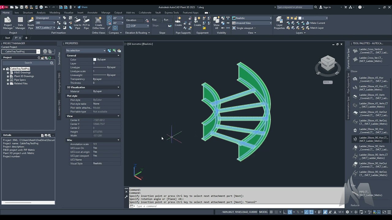 Parametric Cable Tray Plugin version 1 2