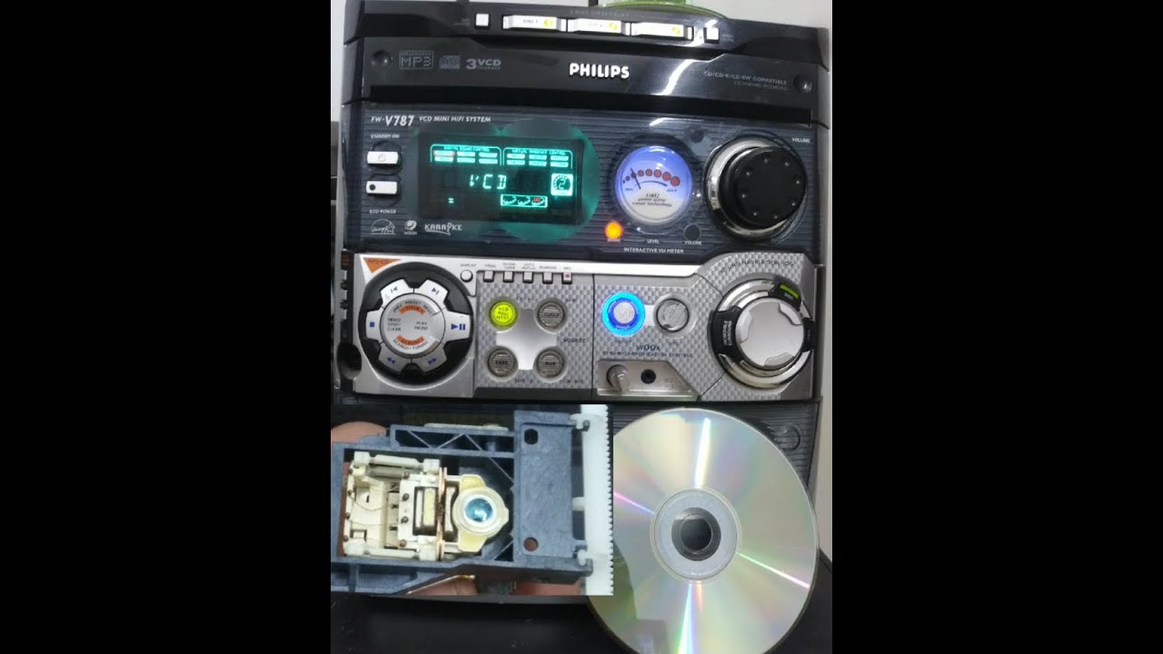 How to Reapair PHILIP FW-V787 old Video CD changer System. repair easily in home.