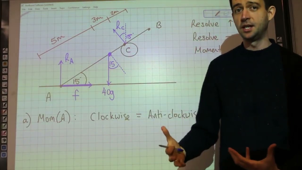 A Level Maths - Mechanics - Statics of rigid bodies 1