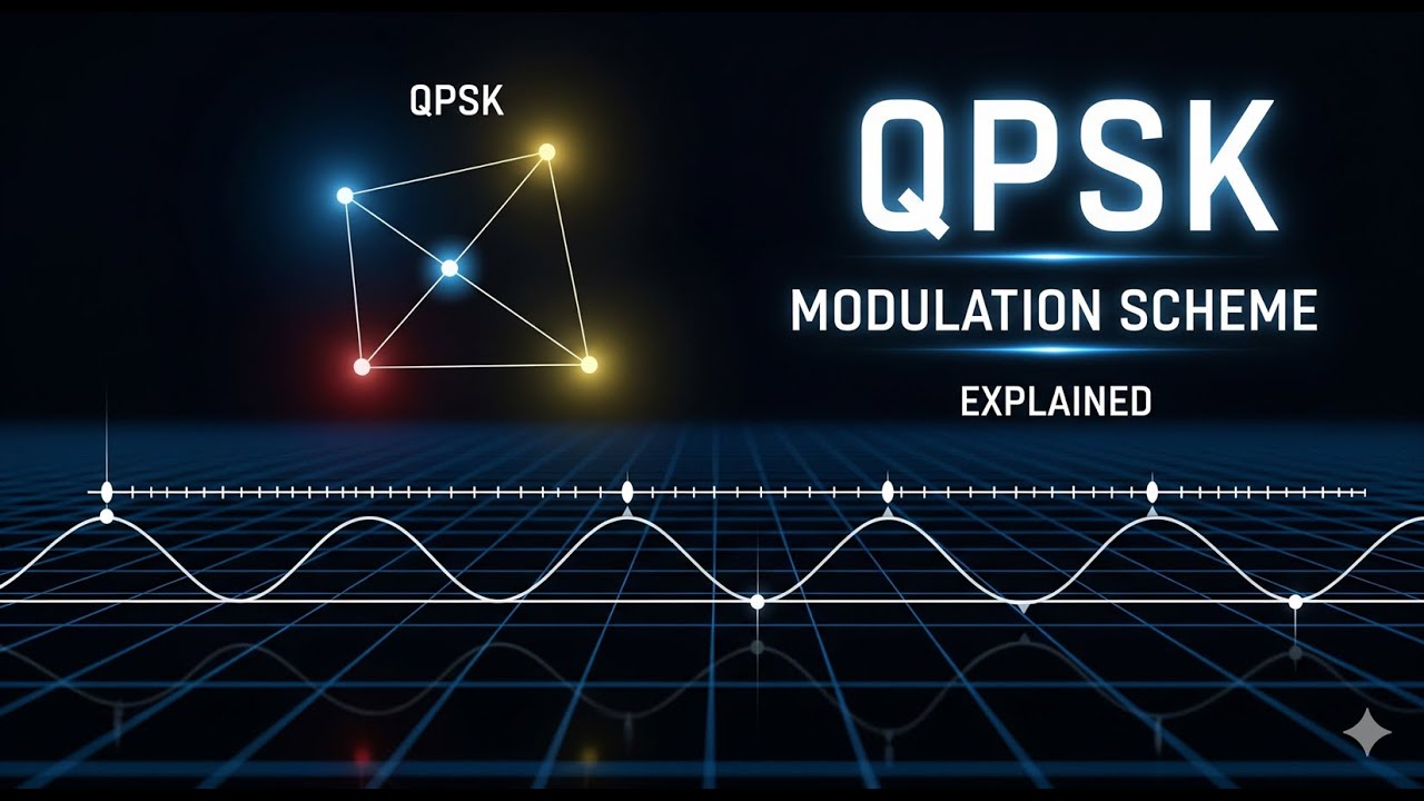 QPSK (Quadrature Phase Shift Keying) Modulation Scheme Explained In Hindi