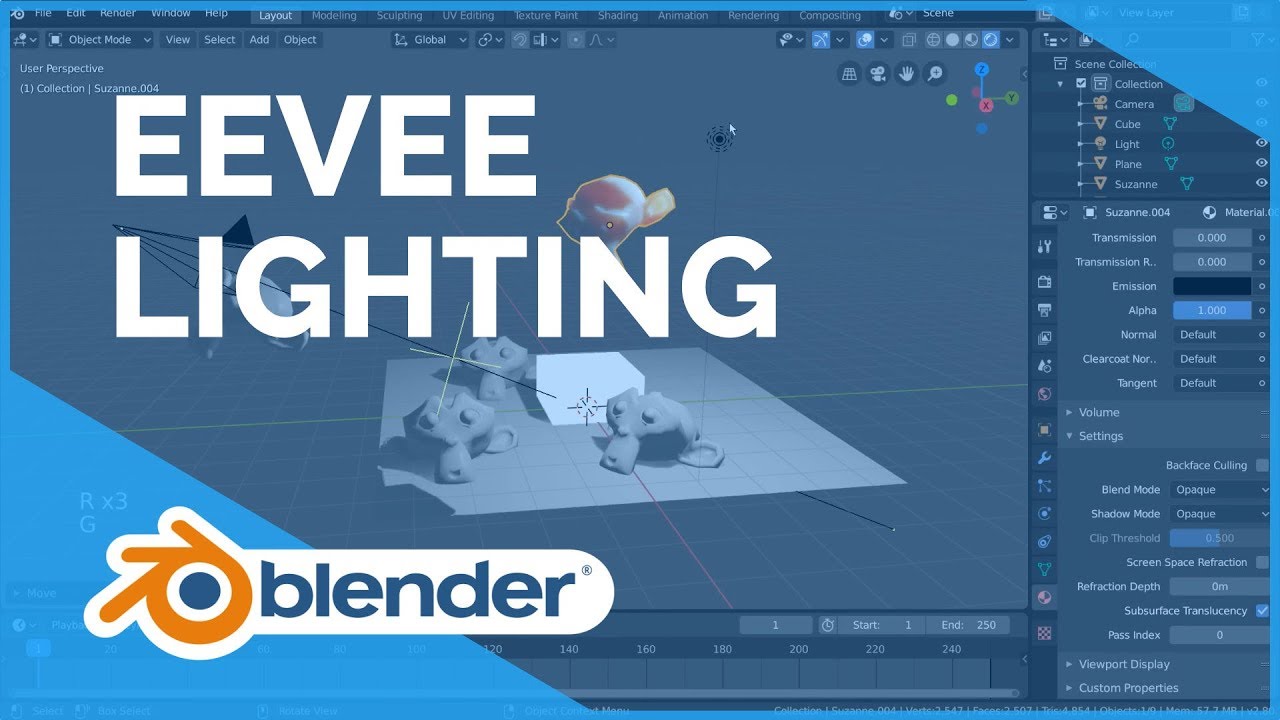 Eevee Lighting - Blender 2.80 Fundamentals