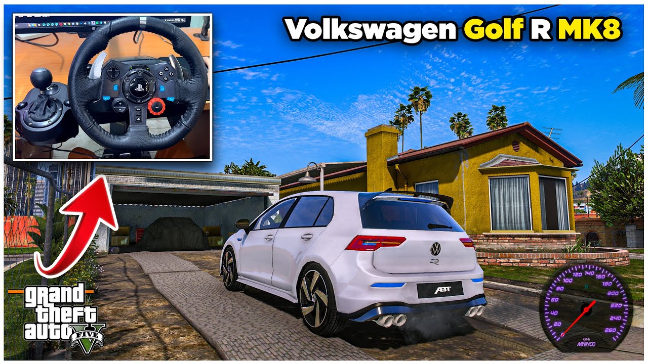 GTA 5 - Driving Volkswagen Golf R MK8 | Uber Driving  | Logitech G29 Gameplay