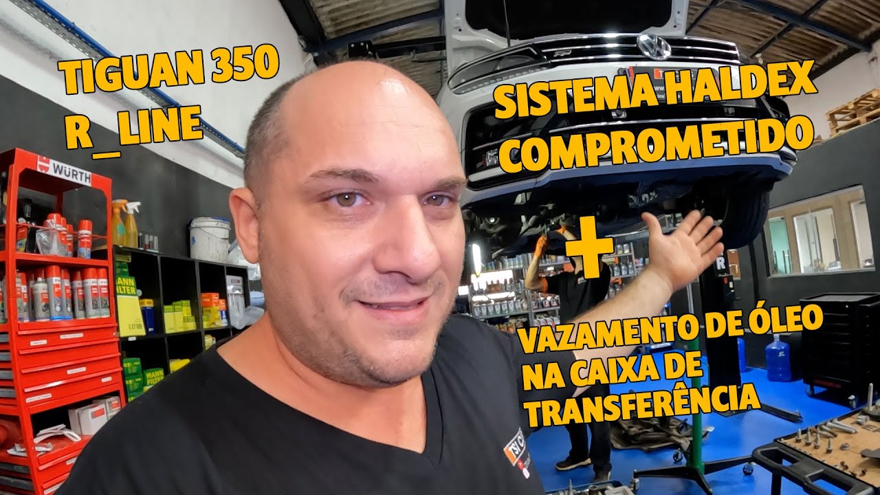TIGUAN 350 R LINE SISTEMA HALDEX COMPROMETIDO E VAZAMENTO DE ÓLEO NA CAIXA DE TRANSFERÊNCIA