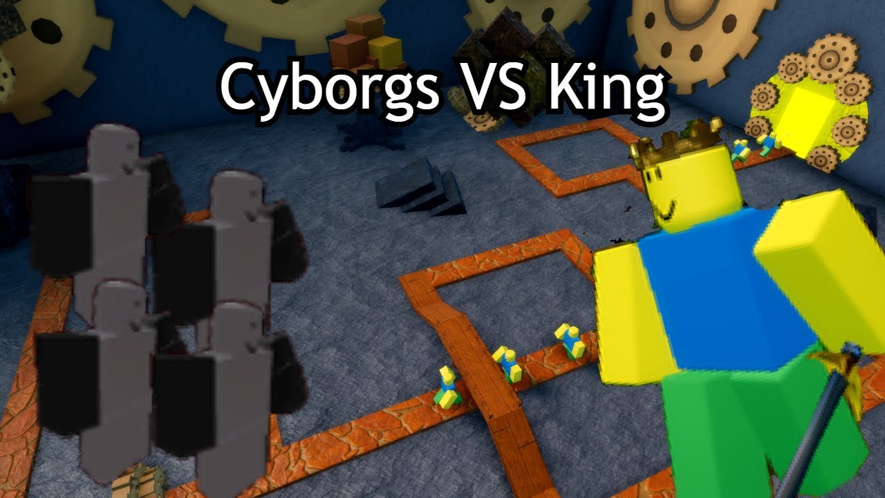 How Fast Can You Kill the King with Cyborgs? | Newbie Tower Defense
