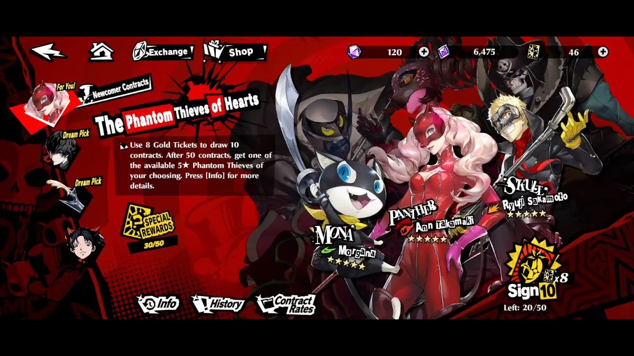 Persona 5 X (P5X) Gameplay | Gacha Draws 01