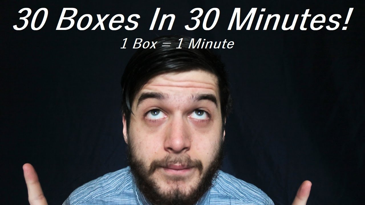 30 Boxes in 30 Minutes Fast ASMR Speed Tapping
