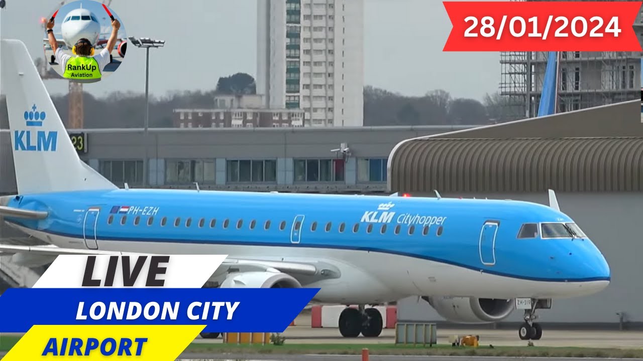 LIVE : London City Airport | Take offs and arrivals |  