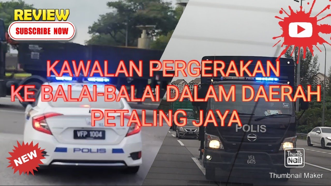 ESKOT PERGERAKAN KE BALAI-BALAI  DALAM DAERAH PETALING JAYA.