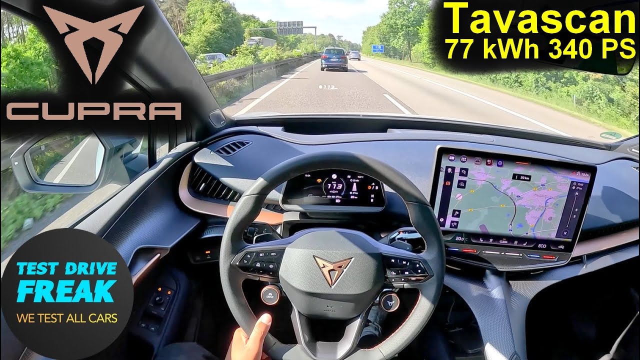 2025 Cupra Tavascan VZ 4Drive 340 PS ⚡ Top Speed POV Drive | Autobahn No Speed Limit