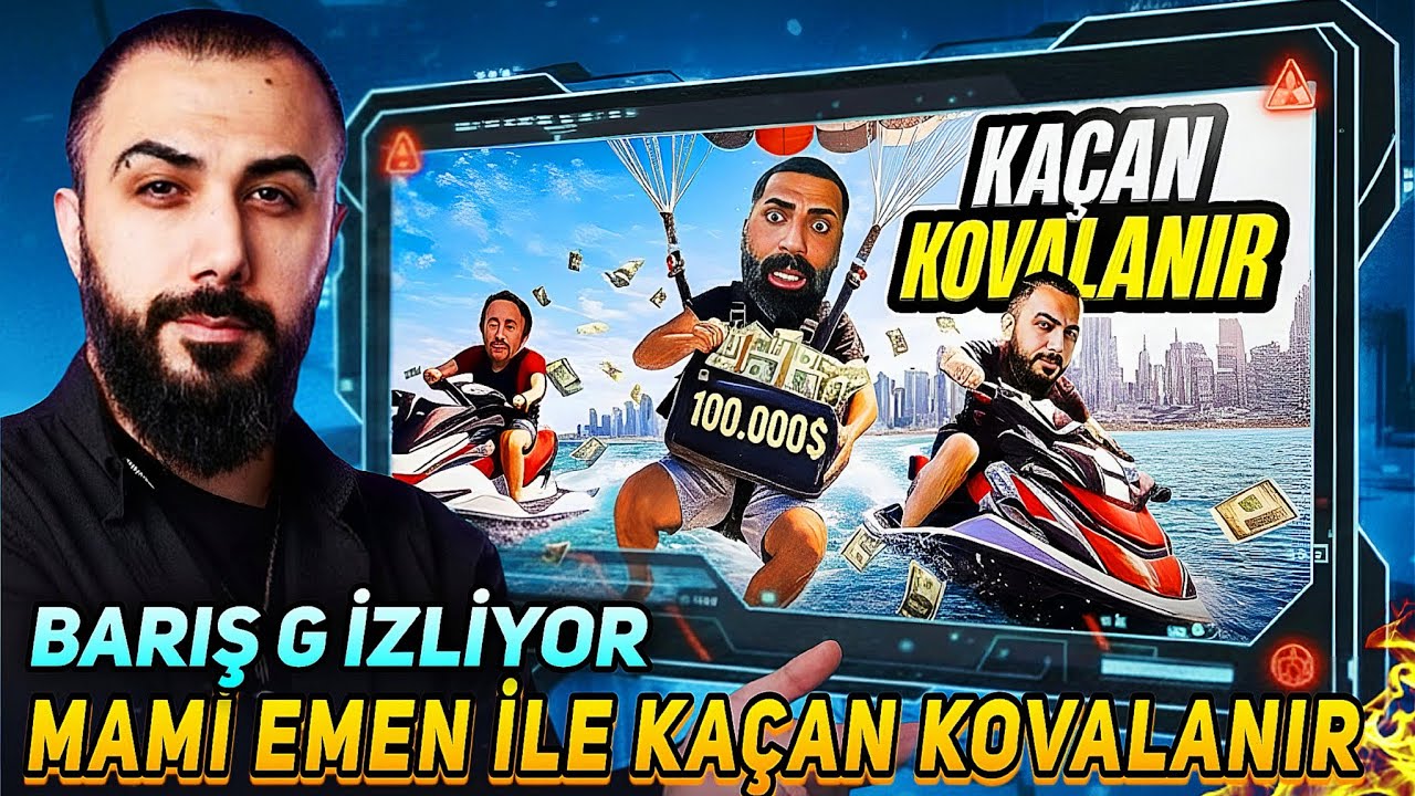 BARIŞ G - MAMİ EMEN İLE KAÇAN KOVALANIR VİDEOSUNU İZLİYOR @BarsG @MamiEmen @KFCEatbox 
