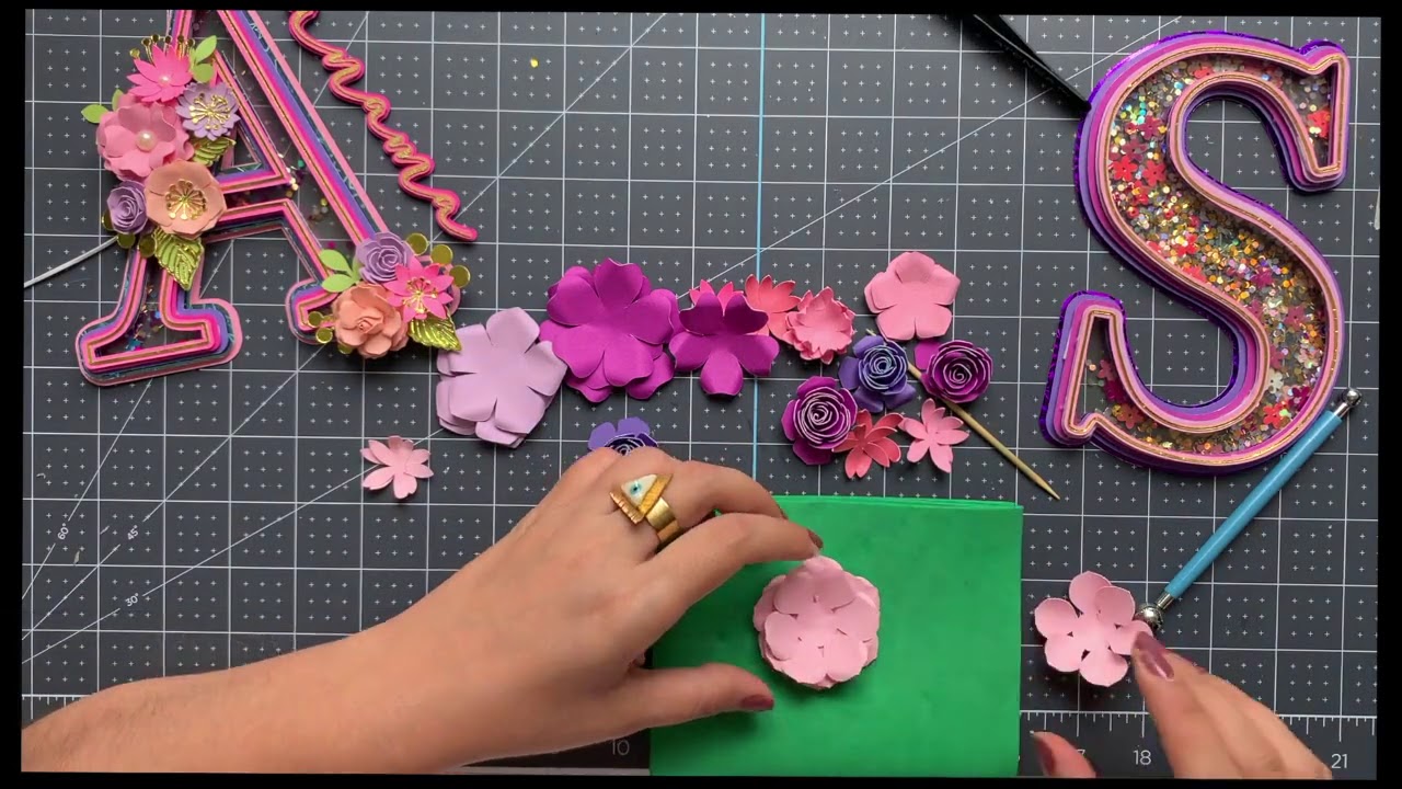 Instructions for assembling flowers