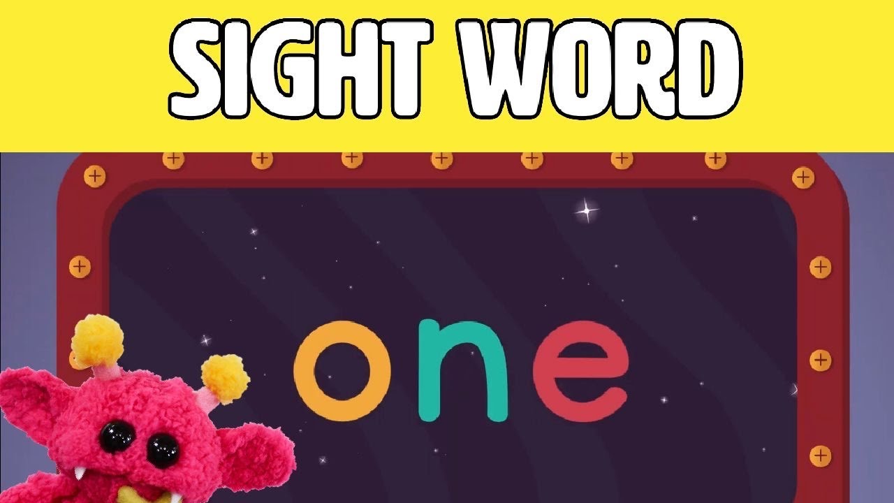 ONE - Let's Learn the Sight Word ONE with Hubble the Alien! | Nimalz Kidz! Songs and Fun!
