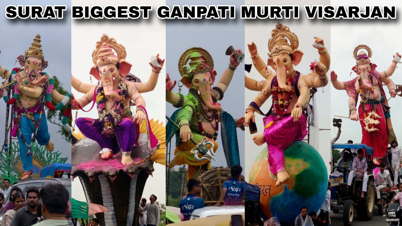 Surat Ganpati Visarjan 2025 | Surat Hazira Port Ganpati Visarjan 2025 