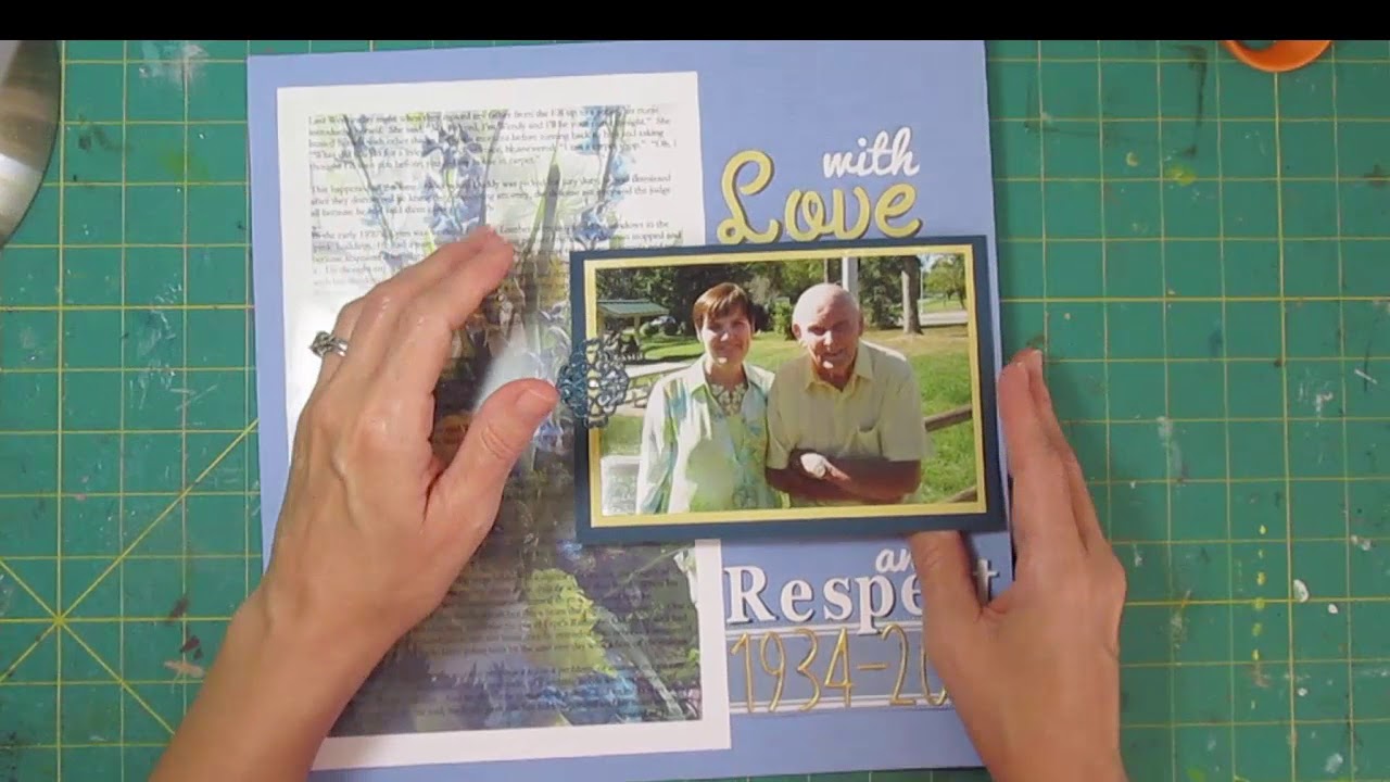 Scrapbooking Process Memorial Page