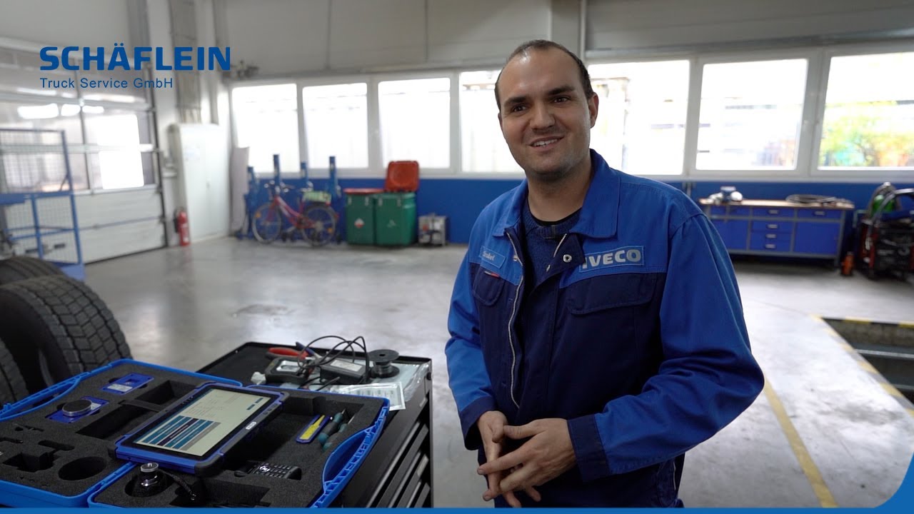 Tachoprüfung beim Schäflein Truck Service